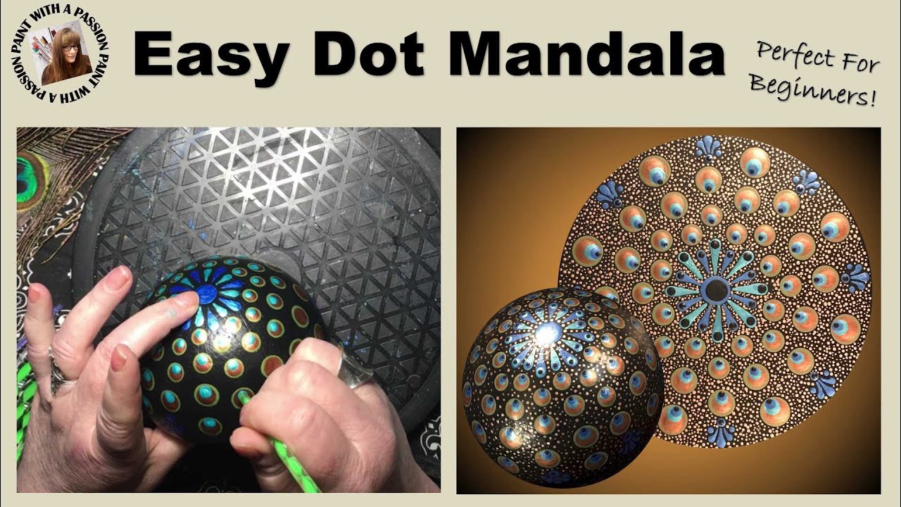 🎨 Easy Dot Mandala | Painting Tutorial for Beginners