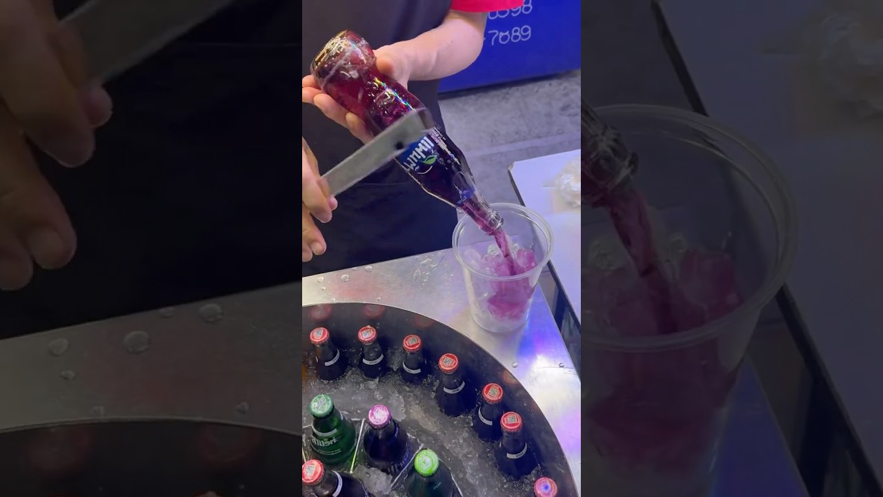 Ice Cold Grape Fanta Slushie &mdash; Bangkok Street Food #asmr