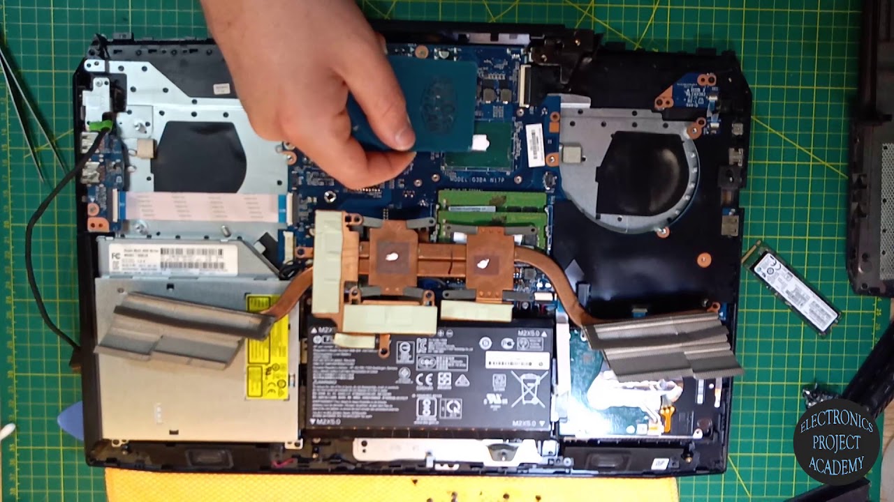 Замена термопасты Hp-Omen 17 An005t