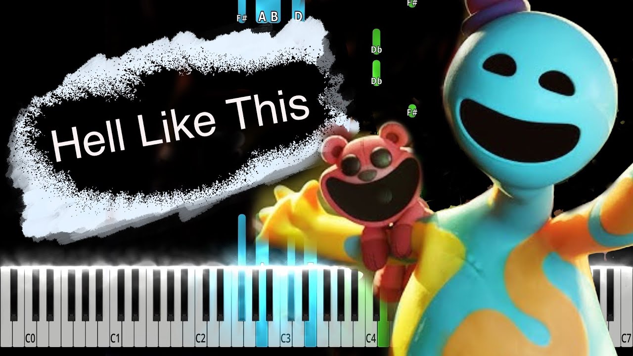 CG5 - HELL LIKE THIS (Poppy Playtime Chapter 4 Song) Piano Tutorial