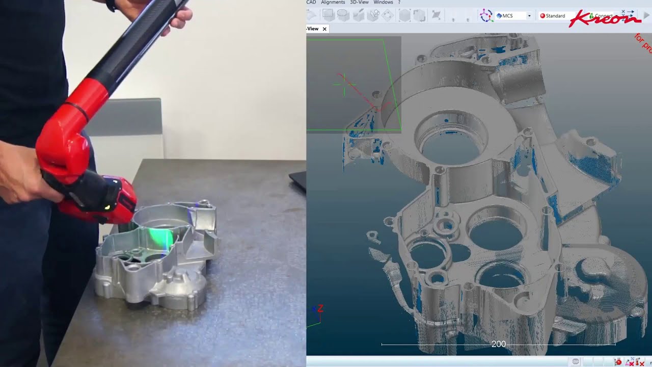 S4Metro - 3D Scanning de peças de fundição com o Braço & Software de medição (Kreon Tecnologies)