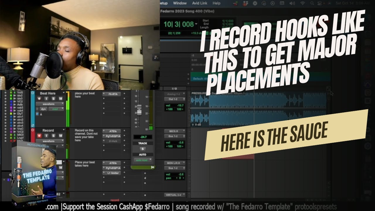 I RECORD HOOKS LIKE THIS TO GET MAJOR PLACEMENTS | RECORDING HOOKS IN THE STUDIO