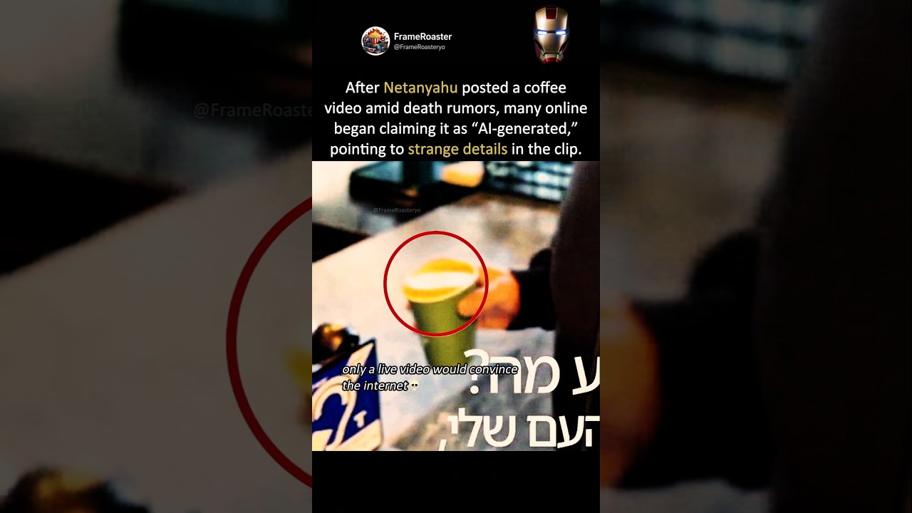Netanyahu coffee video sparks AI speculation online #celebritynews