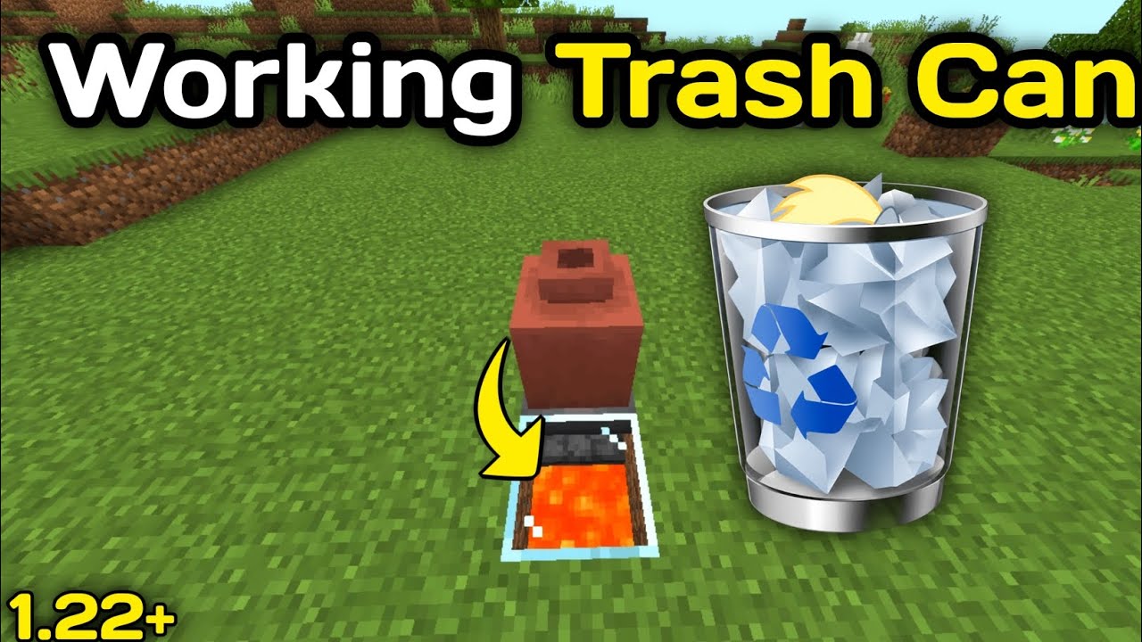 How to Build the Best Trash Can in Minecraft (Bedrock & Java)