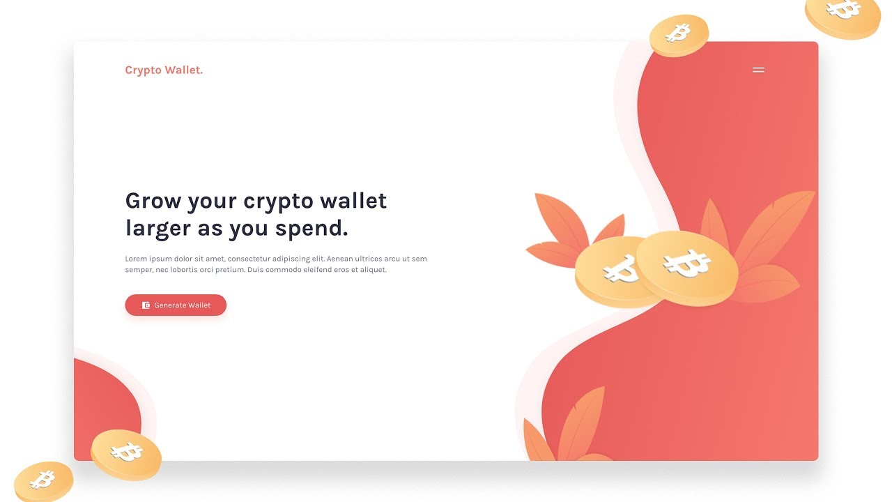 Web Design Speed Art - Cryptocurrency Landing Page
