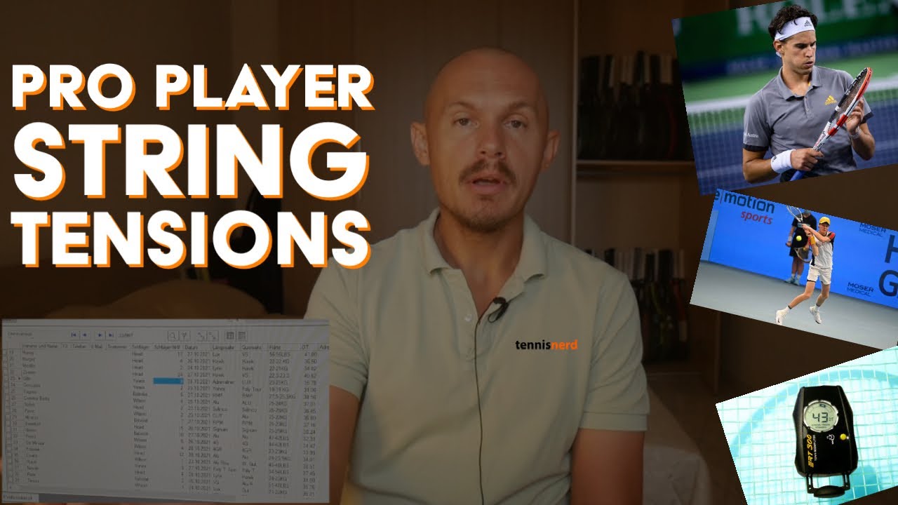 An inside look at pro player string tensions - Sinner, Murray, Evans, Harris