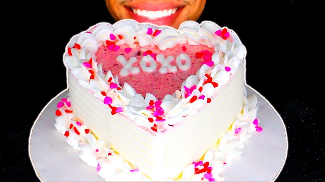 ASMR DAIRY QUEEN DQ BLIZZARD ICE CREAM CUPID VALENTINES CAKE 2022 REVIEW COST EATING TALKING SOUNDS