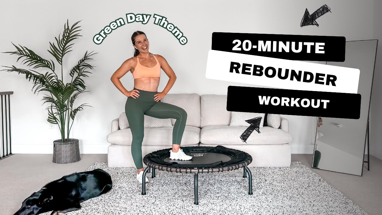 Mini Trampoline Workout | Green Day Hits | Fun Rebounder Routine (45/15 Timer)
