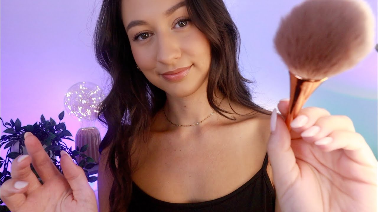 ASMR Brushing Away Your Anxiety 🌀😴 Face Brushing To Make You Calm & Sleepy