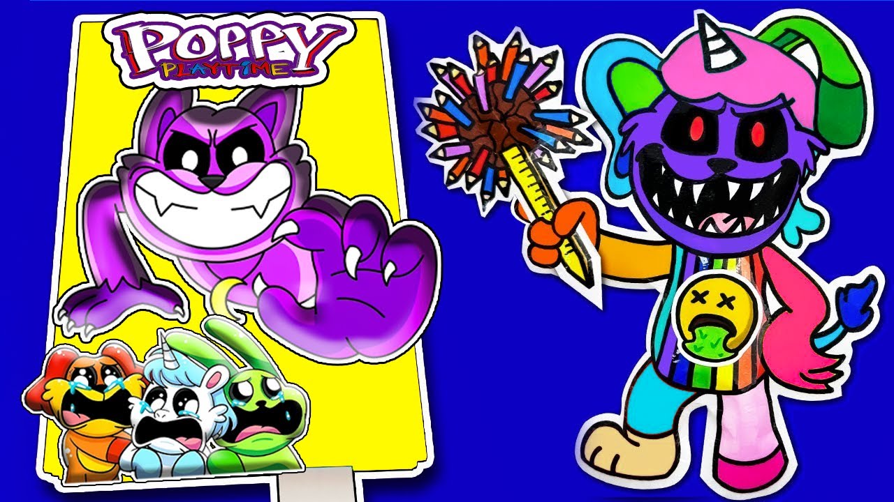 Making Poppy Playtime Chapter 3 Game Book🐱🧼(Smiling Critters Squish) DIY