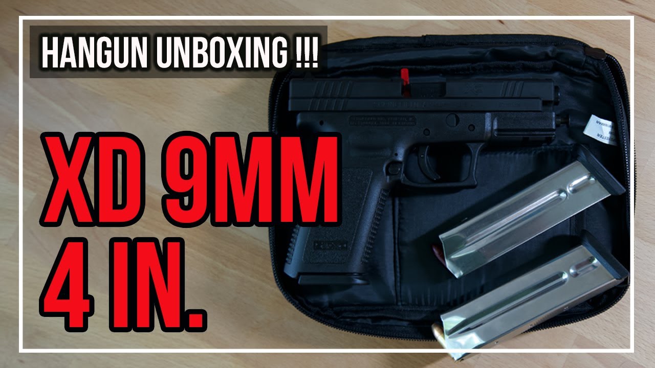 Первая распаковка оружия... Springfield XD9mm + аксессуары