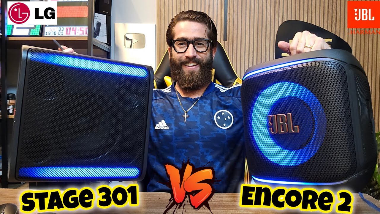 LG XBOOM STAGE 301 120W VS JBL PARTYBOX ENCORE 2 100W: Qual é a melhor caixa de som? (Comparativo)