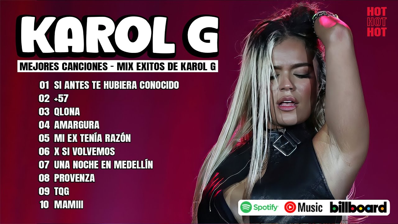 Karol G Grandes Éxitos Mix 2024 -  Lo Más Popular de Karol G - Canciones de Karol G