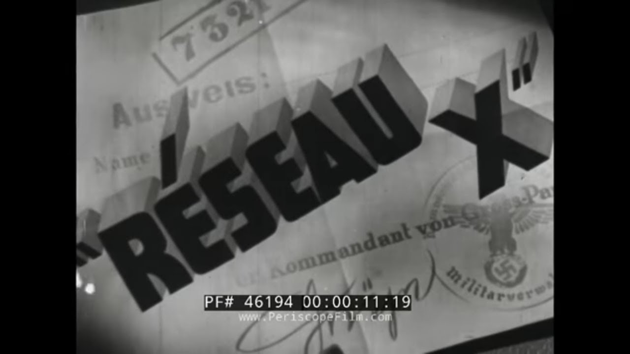 1944 FILM “ RESEAU X 