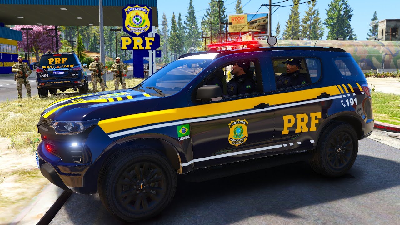 MOTORISTA OUSADO ATIRA NA PRF | AÇÃO REAL da PRF nas FRONTEIRAS! GTA 5 POLICIAL