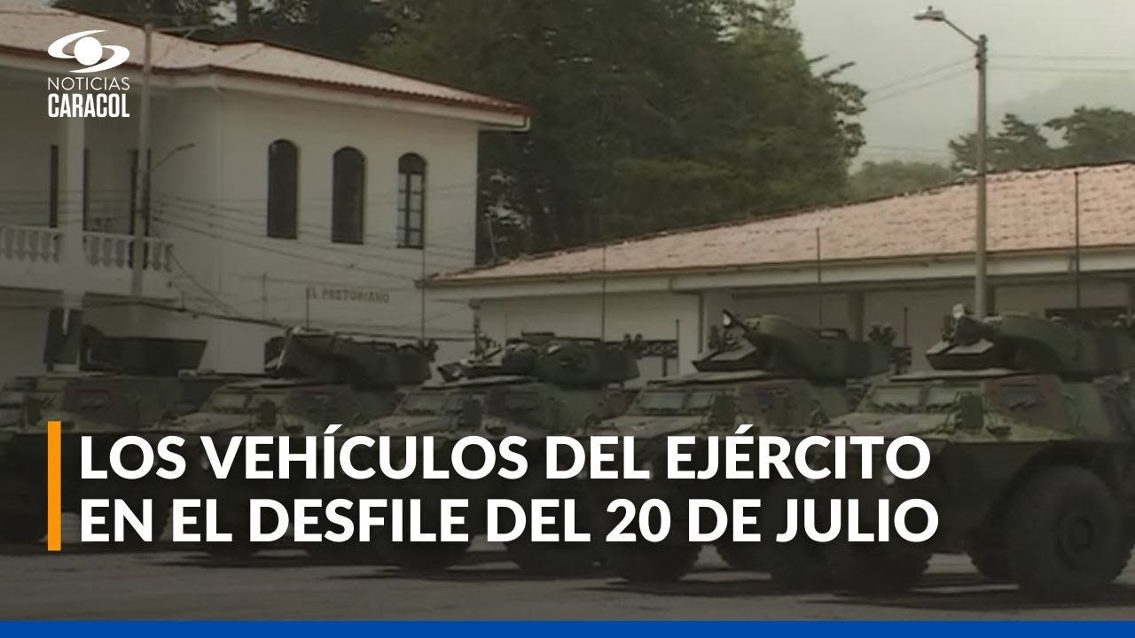 Vehículos blindados del Ejército serán protagonistas del desfile del 20 de julio en Colombia