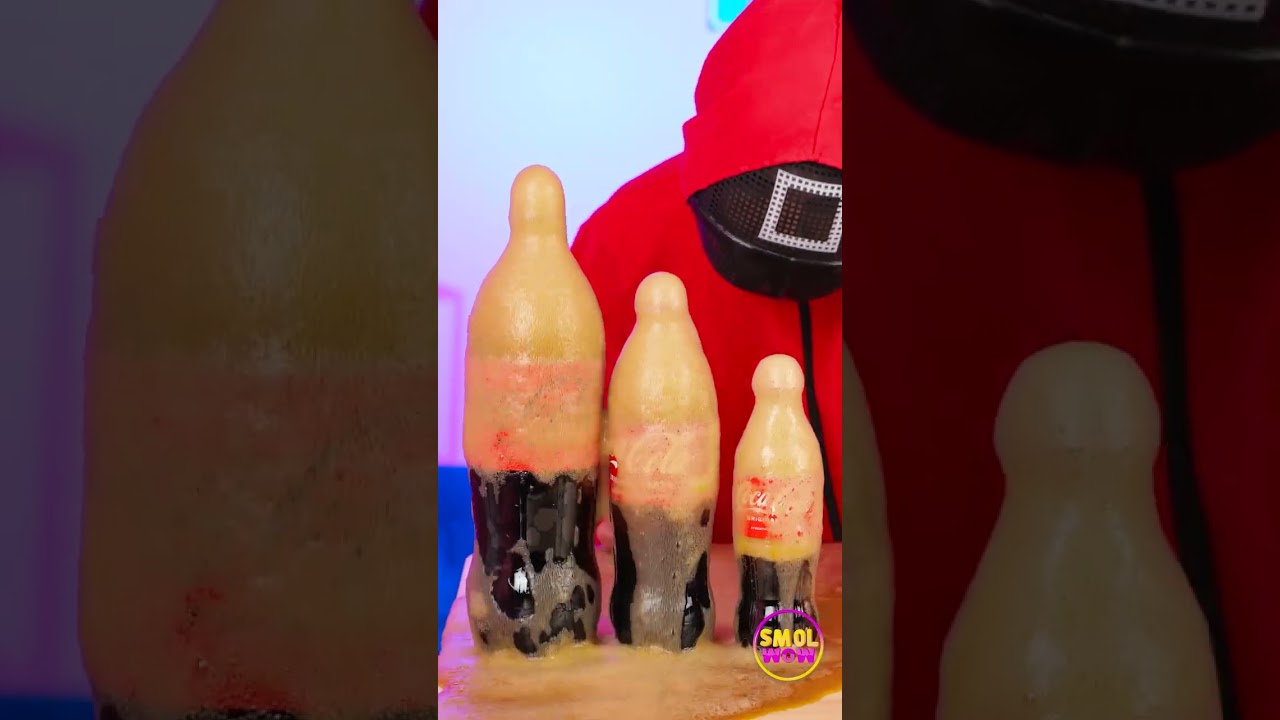 How to create a coke slime 🤪 #funny #challenge #shorts #smolwow #experiment