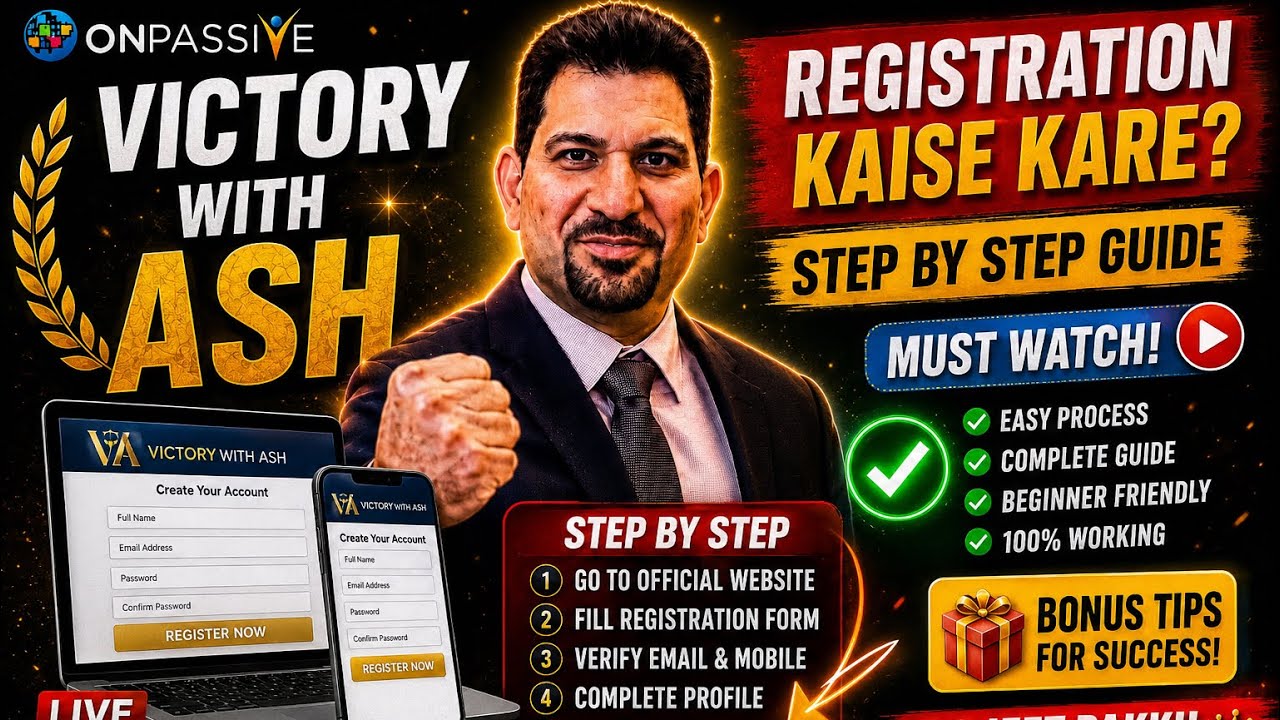 🚀 How to Register on Victory With Ash? Step By Step Full Guide ✅ | Beginner To Pro 💰 Must Watch