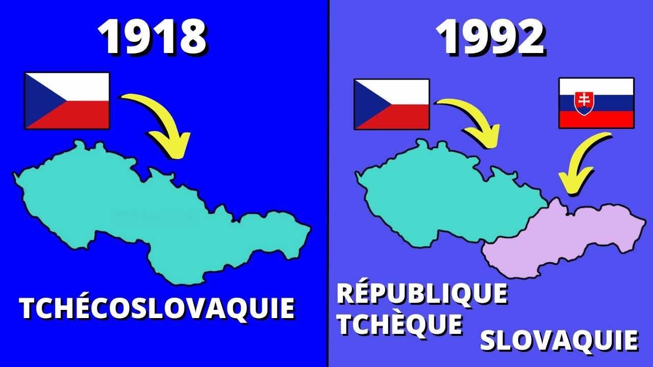 Pourquoi la TCH&Eacute;COSLOVAQUIE a-t-elle &eacute;t&eacute; dissoute? 🇨🇿🇸🇰 - La Carte de Sebas