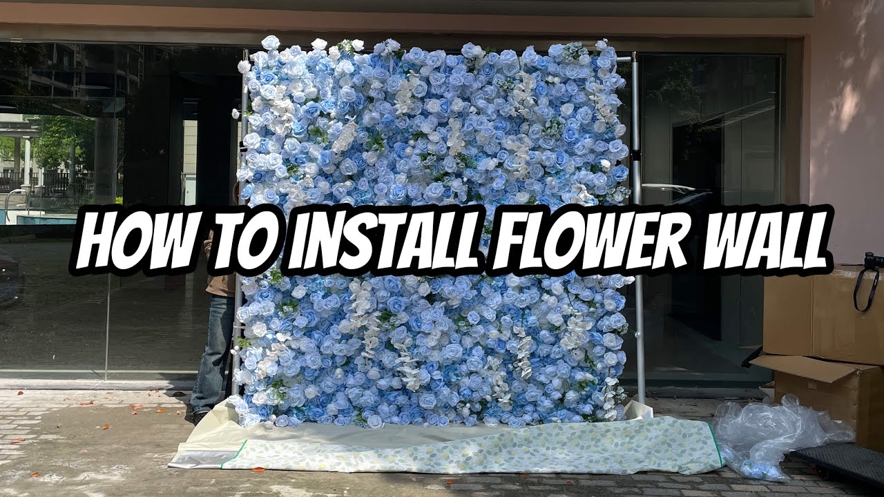 HOW TO INSTALL FLOWER WALL- Roseytime.com