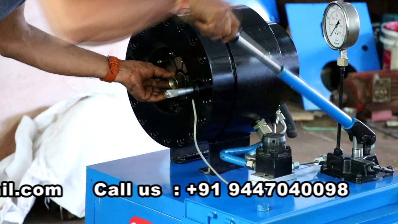 MANUAL HYDRAULIC HOSE CRIMPING MACHINE