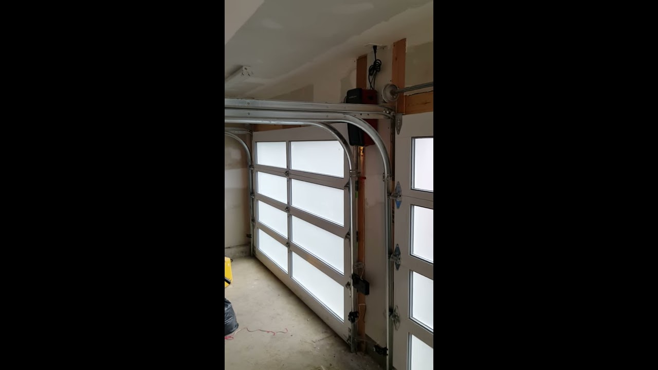 Garage door installation low headroom.