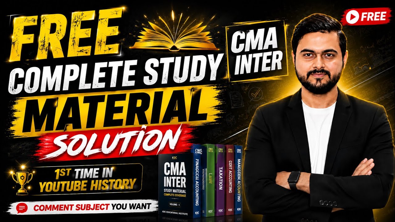 CMA Inter Free Study Material Solution December 2026