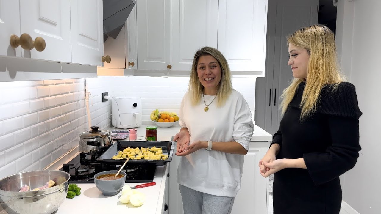 ELTİMLE TANIŞIN😍ÇOCUKLARA SURPRİZİ💝MUTFAKTAYIZ👯‍♀️İLK AİLE YEMEĞİ☺️