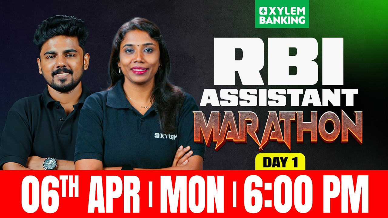 RBI ASSISTANT MARATHON | DAY 1 I XYLEM BANKING