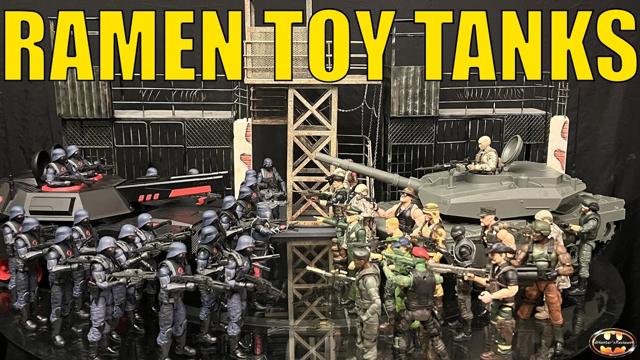 Обзор и сравнение моделей военных танков Ramen Toys Hunter и Amphisbaena G.I. Joe от сторонних пр...