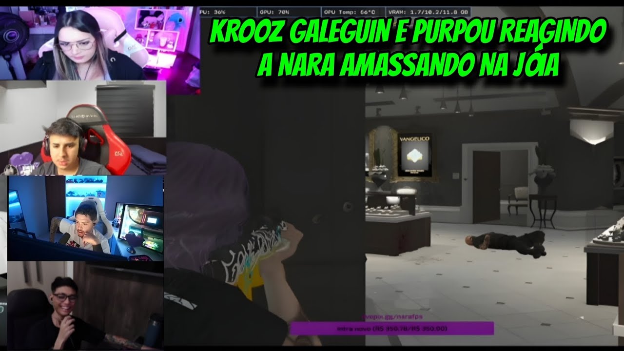 KROOZ GALEGUIN E PURPOU REAGINDO A NARA AMASSANDO NA JÓIA