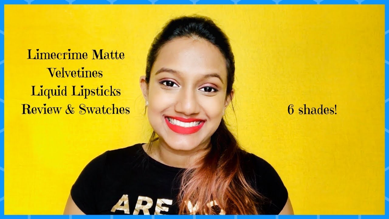 Limecrime Matte Velvetines Liquid Lipstick | Review & Swatches on dusky/brown skin - NC45!