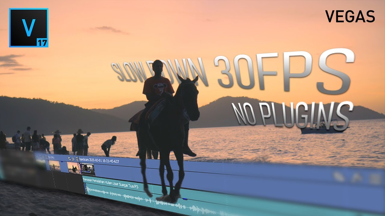 Slow down 30FPS video with VEGAS Pro 17 (No Twixtor Plugins is required !)