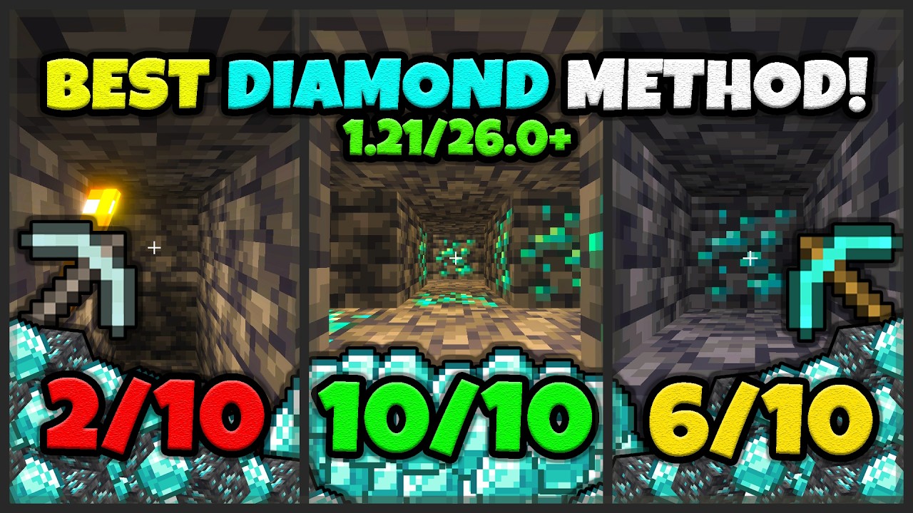 ЛУЧШИЙ СПОСОБ НАЙТИ АЛМАЗЫ в Minecraft 1.21/1.26.2+ Bedrock и Java!