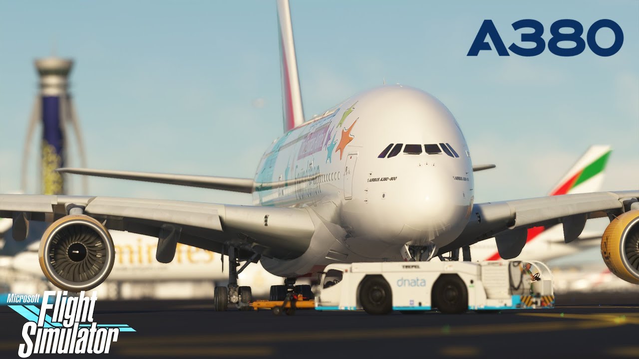 Flight Simulator A380: Dubai - São Paulo Full Flight | Emirates Airbus A380 | MSFS 2020