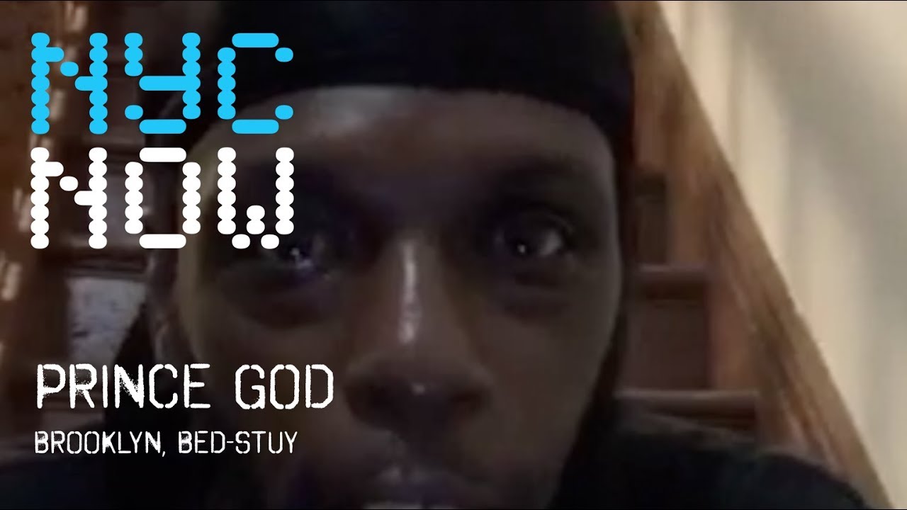 Prince God rapping in Brooklyn, Bed-Stuy