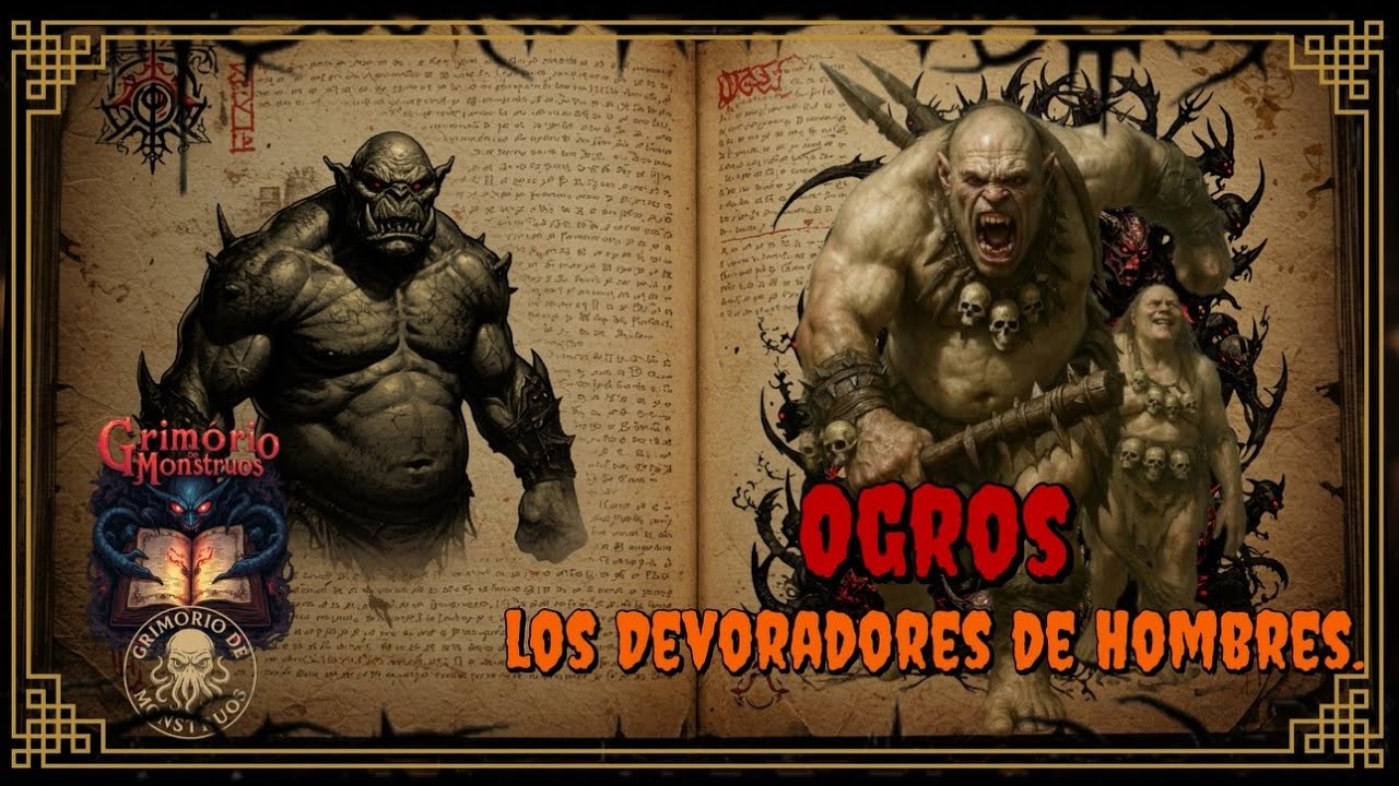 Ogros, los Devoradores de Hombres #GrimorioDeMonstruos #Ogros #MitosOscuros #CriaturasLegendarias