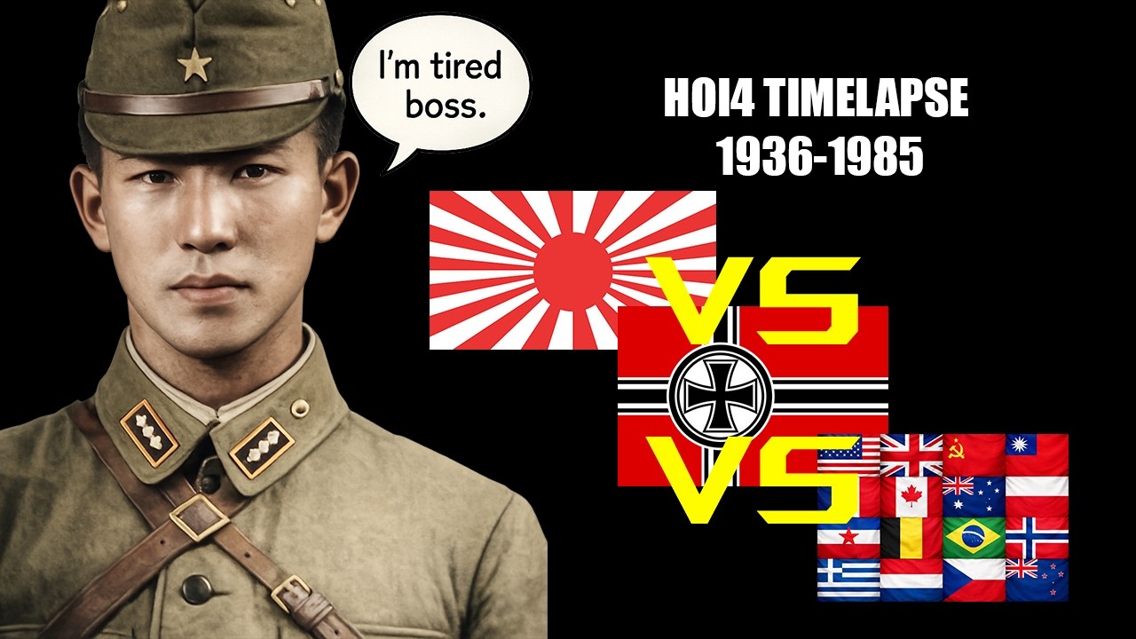 IM TIRED BOSS | HOI4 TIMELAPSE | 1936-1985 | 3 WAY WAR