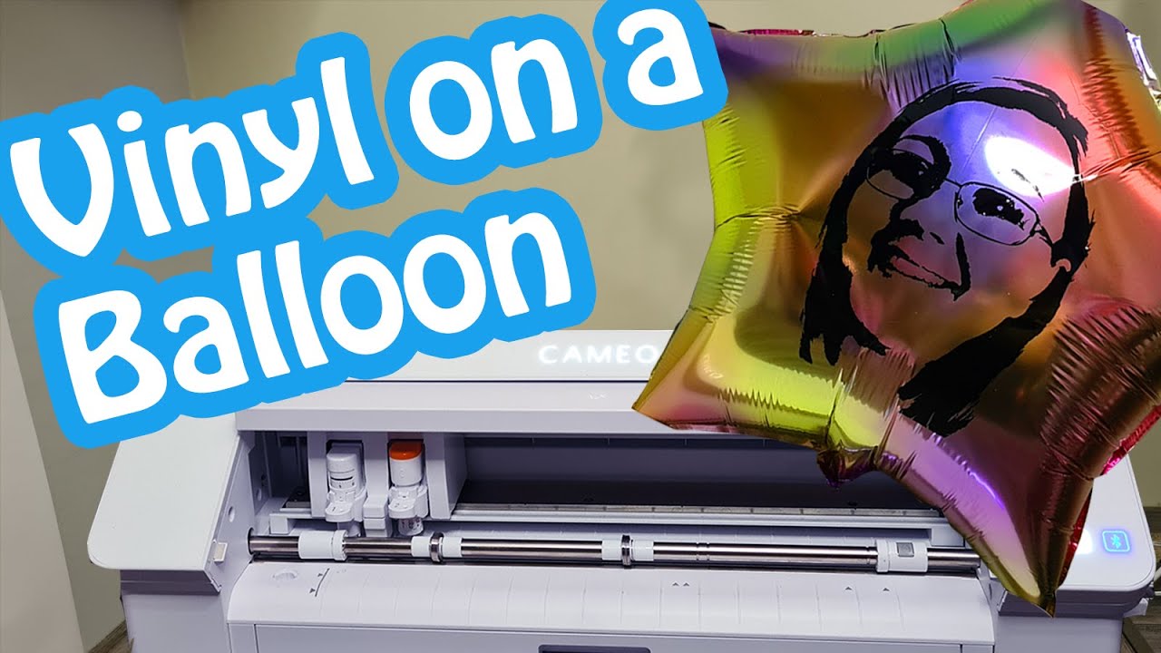 Vinyl Face on a Balloon with Silhouette Studio and the Cameo 4 | Battle of the Machines