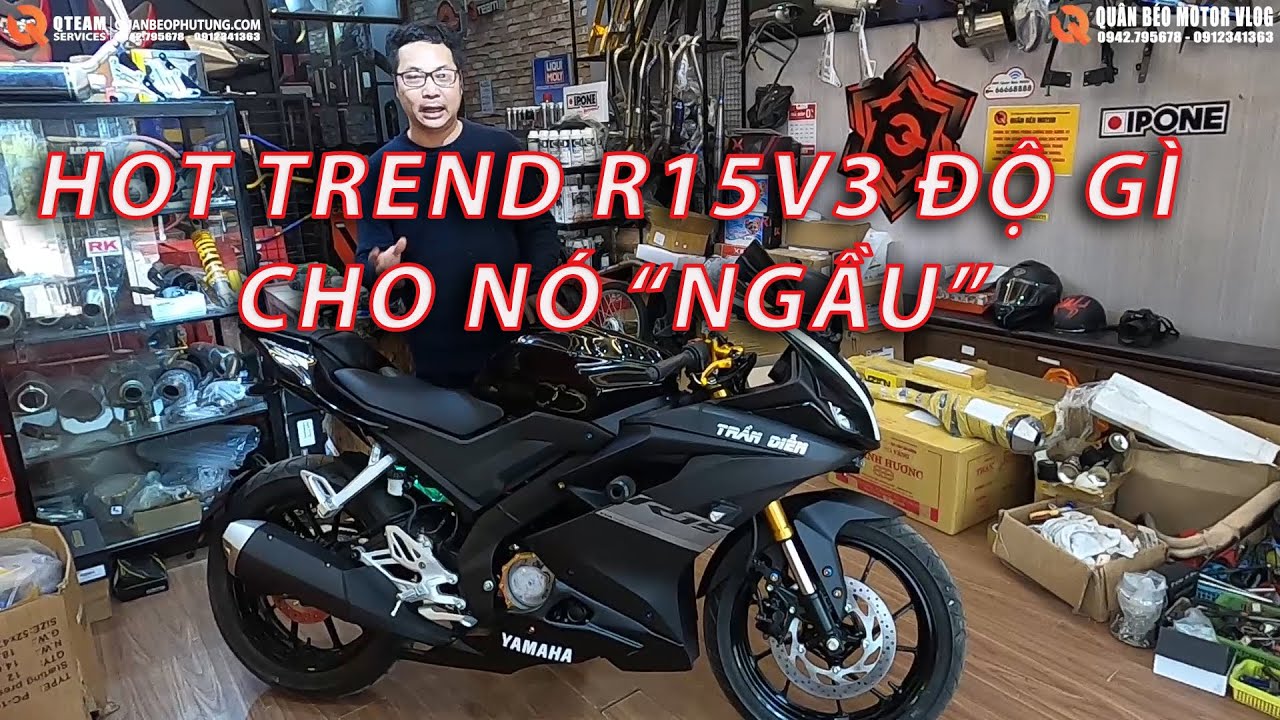 YAMAHA R15V3 HOT TREND MỚI ĐỘ NTN? Độ R15V3 Kiểu Body Báo Đen Cực Ngầu CHƠI TẾT. Đồ Chơi Đồ Độ R15V3