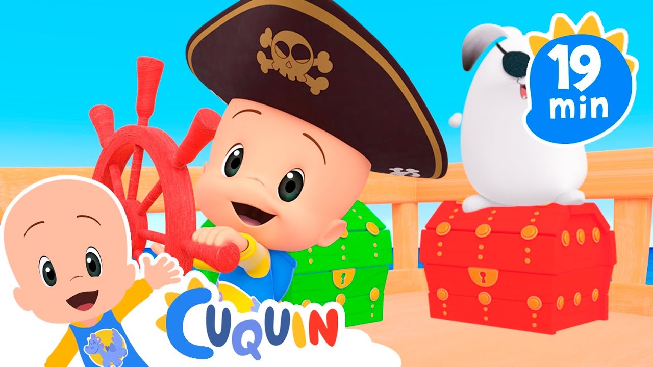 Baús no navio pirata do Cuquin | Aventuras educativas de Cuquin