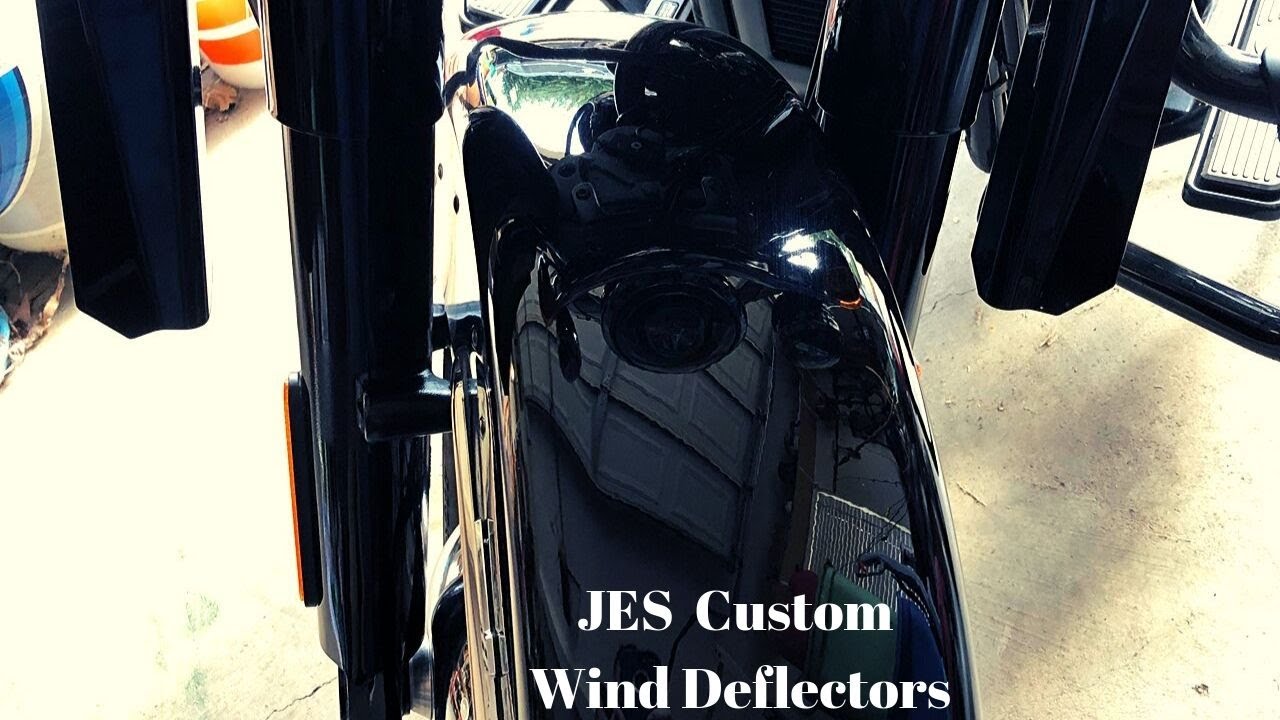 JES Custom Review of the Fork Mounted Wind Deflectors - 2018 HD Softail Heritage Classic