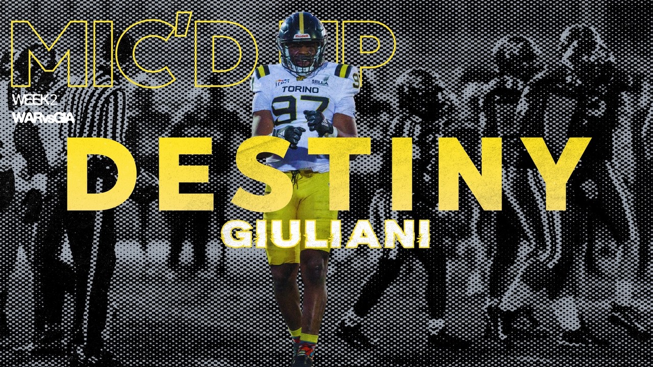 MIC'D UP - DESTINY GIULIANI (Giaguari Torino)