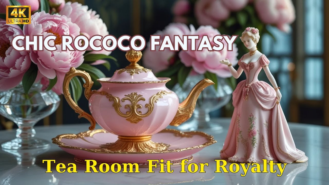 Elegance for Less | How to Master Rococo Tea Room Design with Chic Floral and Porcelain Touches