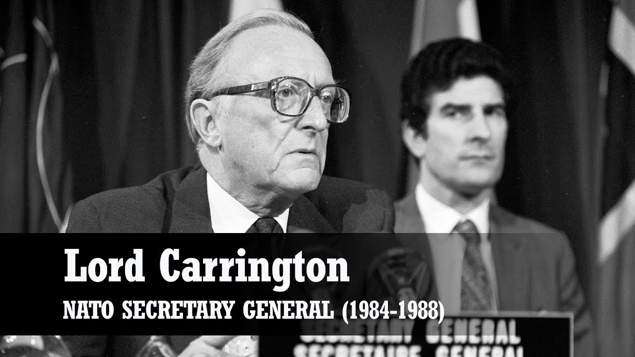 NATO Secretary General Lord Carrington arrives for his first day at NATO | 25 June 1984
