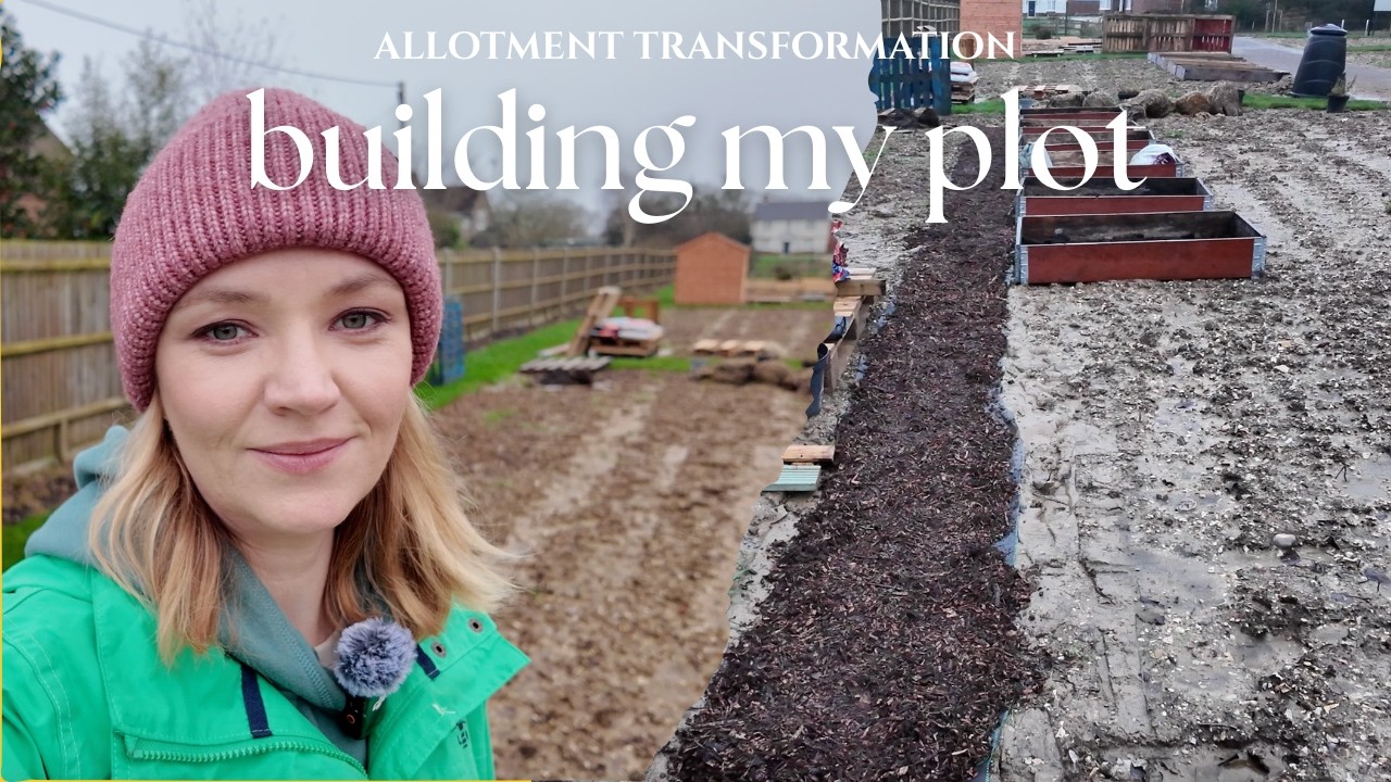 Allotment Plot Transformation | Building A Woodchip Path & Reusing Old Raised Beds