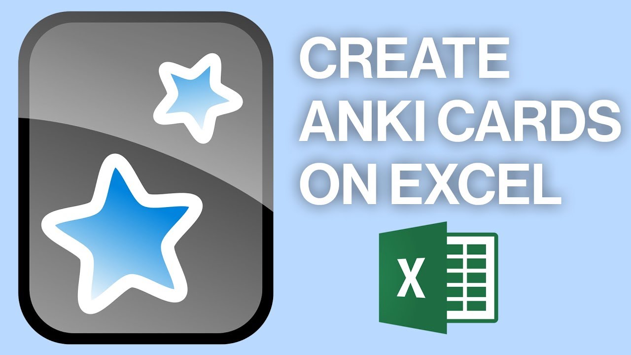Создание карточек Anki с помощью Excel