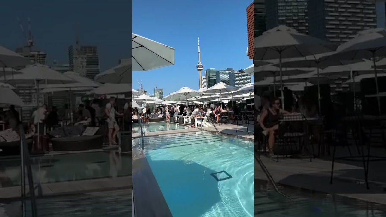 Toronto Rooftop Patio at Lavelle! #toronto #patio #todotoronto #shorts