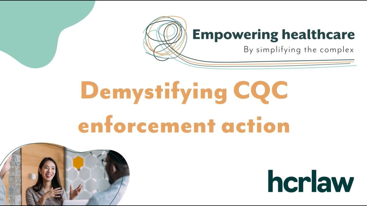 How can care providers respond to CQC enforcement action?