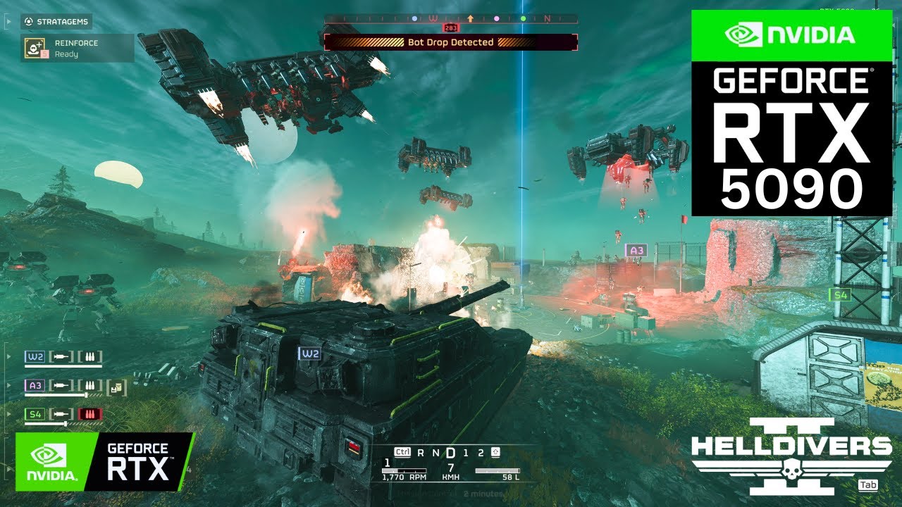 HELLDIVERS 2: MINERAL SITES on RTX 5090 32GB (4K Maximum Graphics)